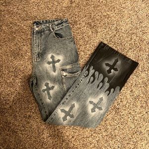 Aelfric Eden flame and cross jeans